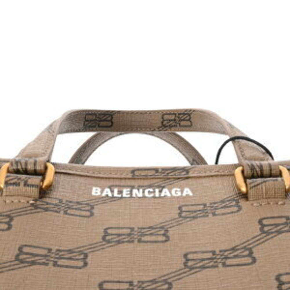 Balenciaga Shopper Monogram Signature Brown Handbag - Picture 4 of 9